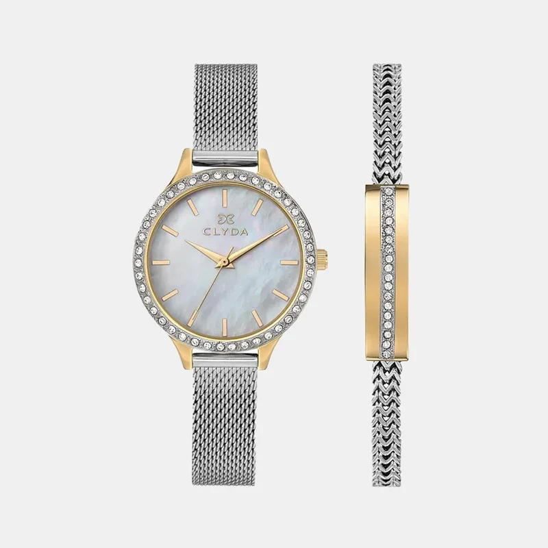 Montre CLYDA Femme Versailles - Coffret avec Bracelet CLA0772PBIX