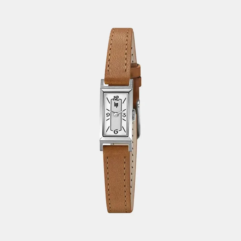 Montre LIP Femme Churchill T13 en Cuir Marron 671206