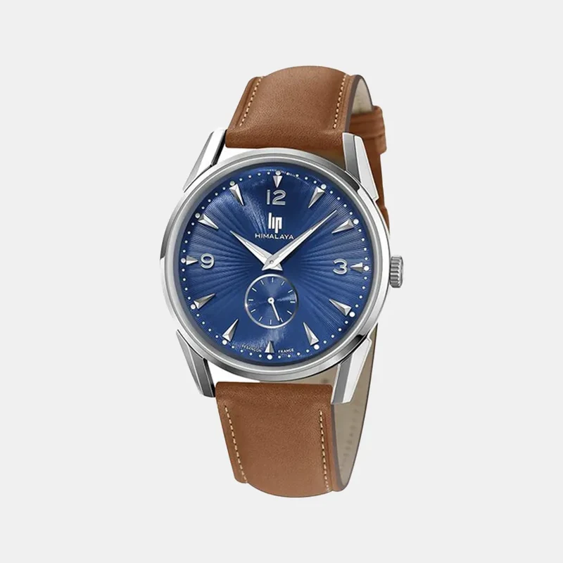 Montre LIP Homme Himalaya en Cuir Marron 671543