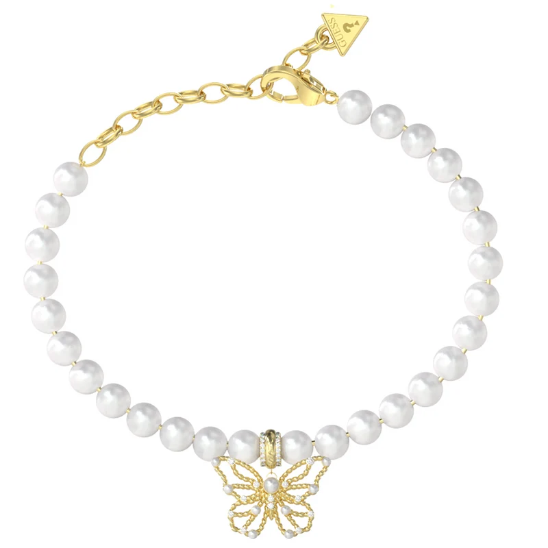 Guess Borboleta Gold-coloured Bracelet JUBB06124JWYGS