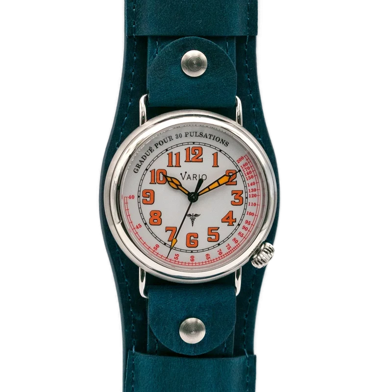 Vario 1918 Medic Laiton Cadran Blanc avec Luminescence Orange