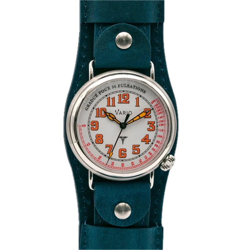 Vario 1918 Medic Cadran blanc avec lumens orange