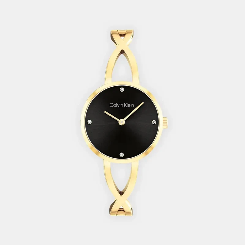 Montre CALVIN KLEIN Femme Sculpted Embrace en Acier Doré 25100059