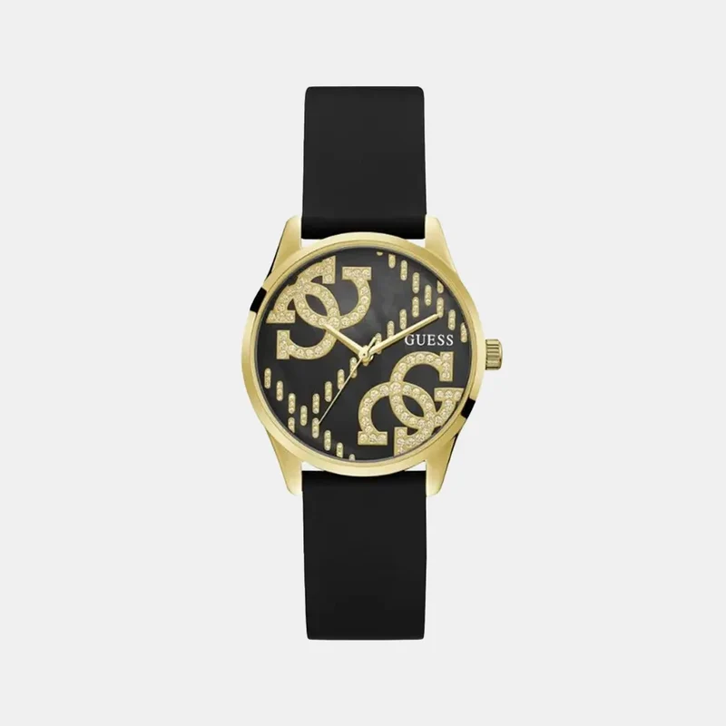 Montre GUESS Femme G Stitch en Cuir Noir GW0755L3