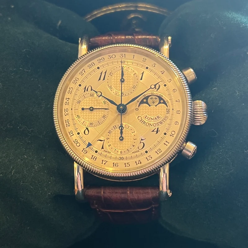 Chronoswiss Chronographe Lunar, ensemble complet révisé CH7523L