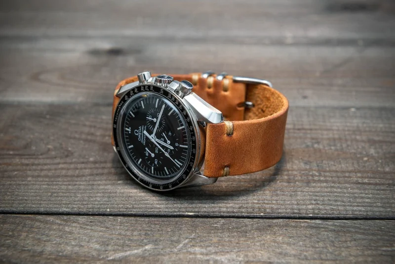 Italian leather watch band, Caramel color. Premium quality watch strap 16 mm, 17 mm, 18mm, 19 mm, 20 mm, 21 mm, 22mm, 23 mm, 24 mm, 25 mm, 26 mm