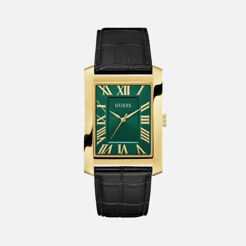 Montre GUESS Homme CLYDE en Cuir Noir GW1003G3