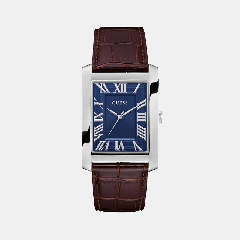 Montre GUESS Homme CLYDE en Cuir Marron GW1003G2