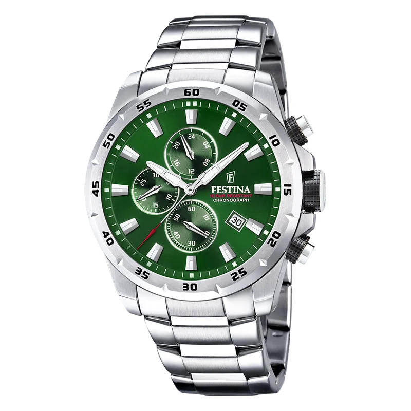 Festina Chrono Sport Hommes Montre Argent F20463-3