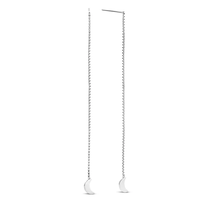 Violet Hamden Luna Boucles d’Oreilles Pendantes en Argent 925 Sterling avec Lunes VH16048