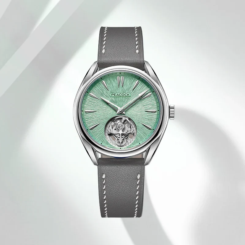 Peacock Divine Craft Hand-Made Micro-Engraved Ultra-Thin Tourbillon Watch