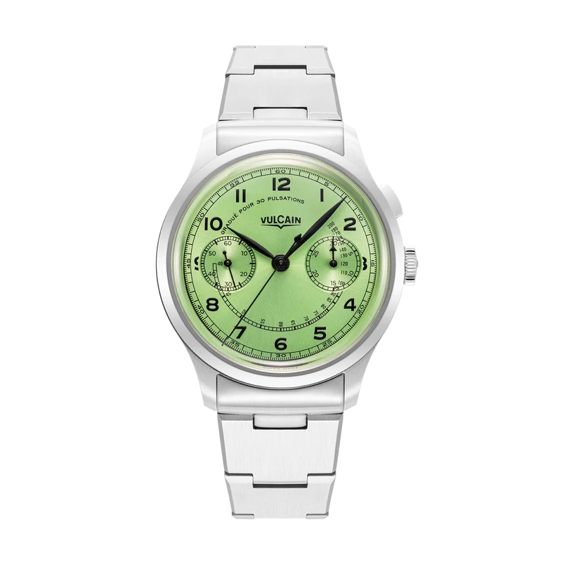 Vulcain Manuel Monopusher Heritage - Vert