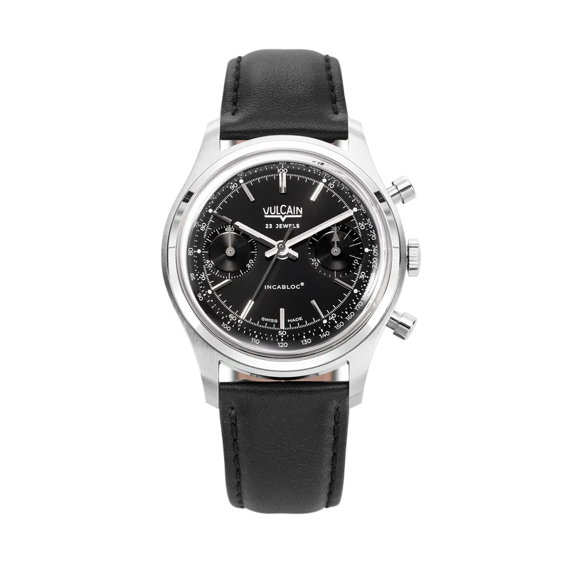Vulcain Chronographe manuel des années 70 - Noir