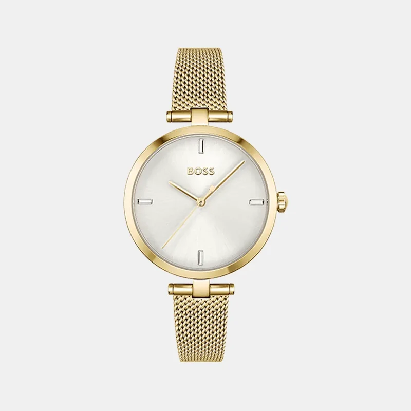 Montre BOSS Femme Majesty en Acier Milanais Doré 1502586