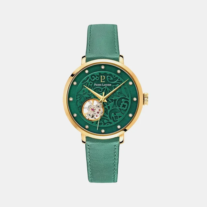 Montre PIERRE LANNIER Femme Eolia Automatique en Cuir 310F577