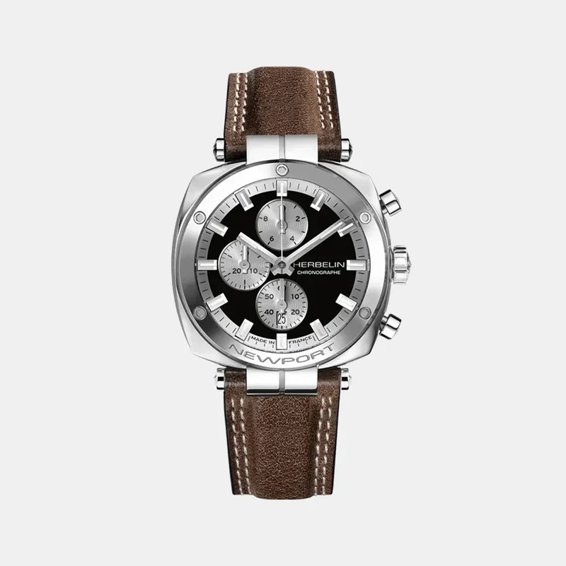 Montre HERBELIN Homme Newport Heritage Chronographe 35664AP24BR
