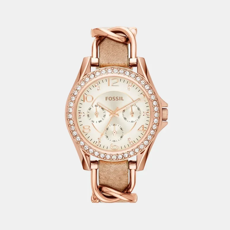 Montre FOSSIL Riley Femme en acier Rose Doré ES3466
