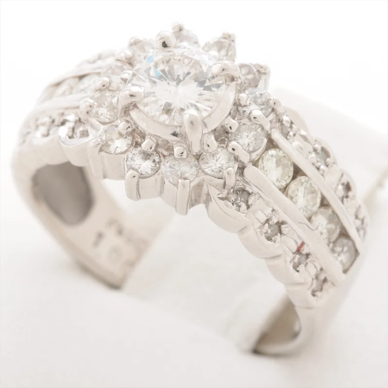 Bague Diamants 1.00 ct Pt900 6.2g