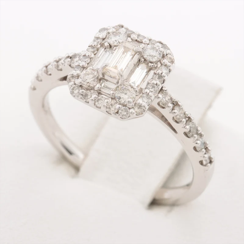 Bague Diamants 0.50 ct Pt900 3.5g