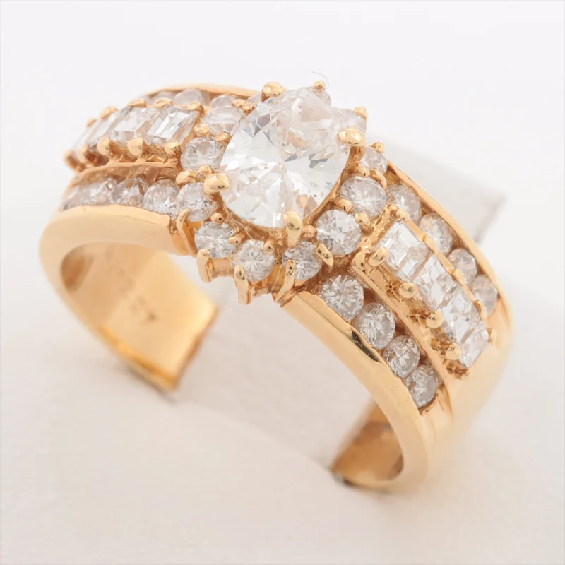 Bague Diamants 1.50 ct Or Jaune 18kt 6.6g