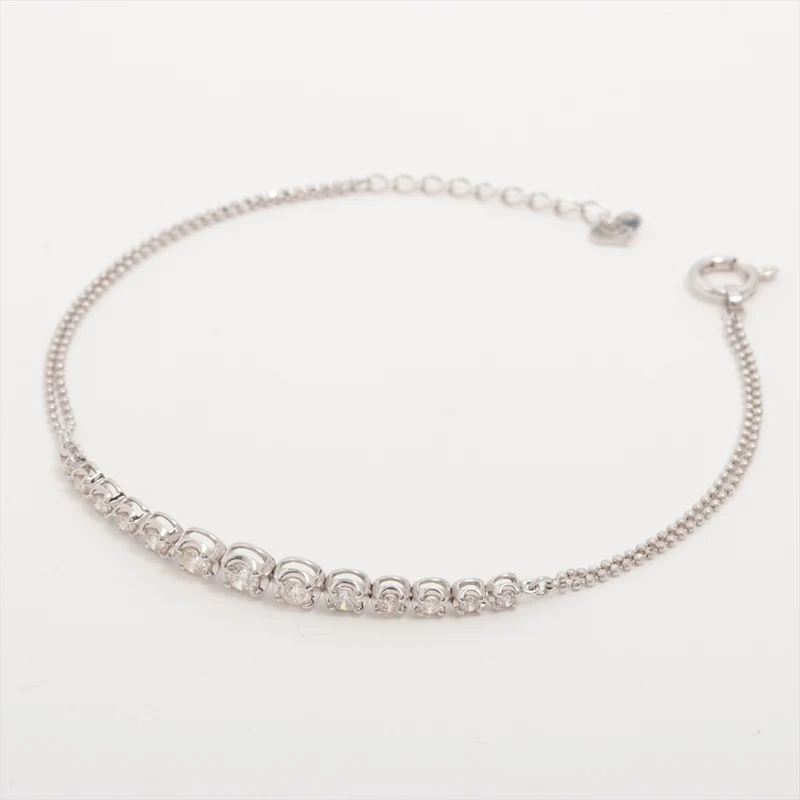 Bracelet Diamants 0.70 ct Or Blanc 18kt 2.9g