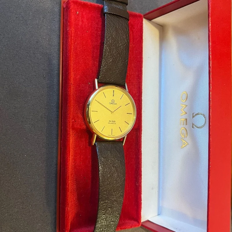 Omega De Ville 1351 Plaqué Or 35 mm Quartz