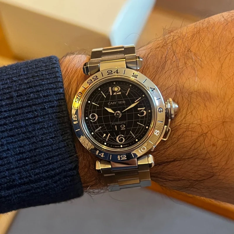 Coffret complet Cartier Pasha GMT 2550