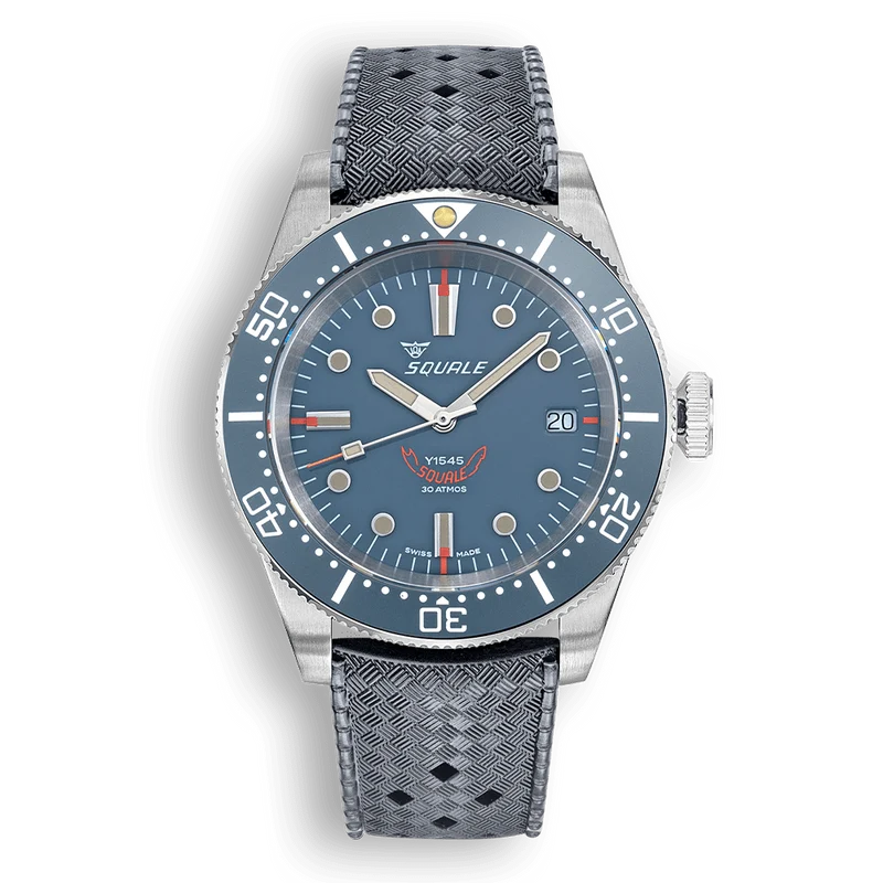 Montre automatique Squale 1545 en acier et caoutchouc gris 1545GG.HTG