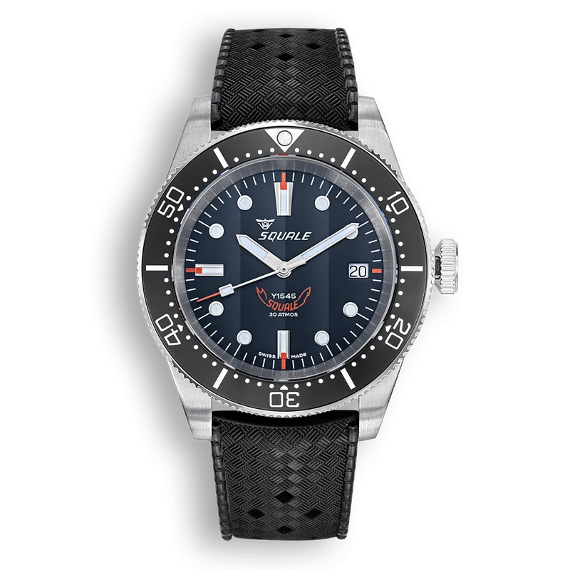 Montre automatique Squale 1545 en acier et caoutchouc noir (1545BKBKC.HT)