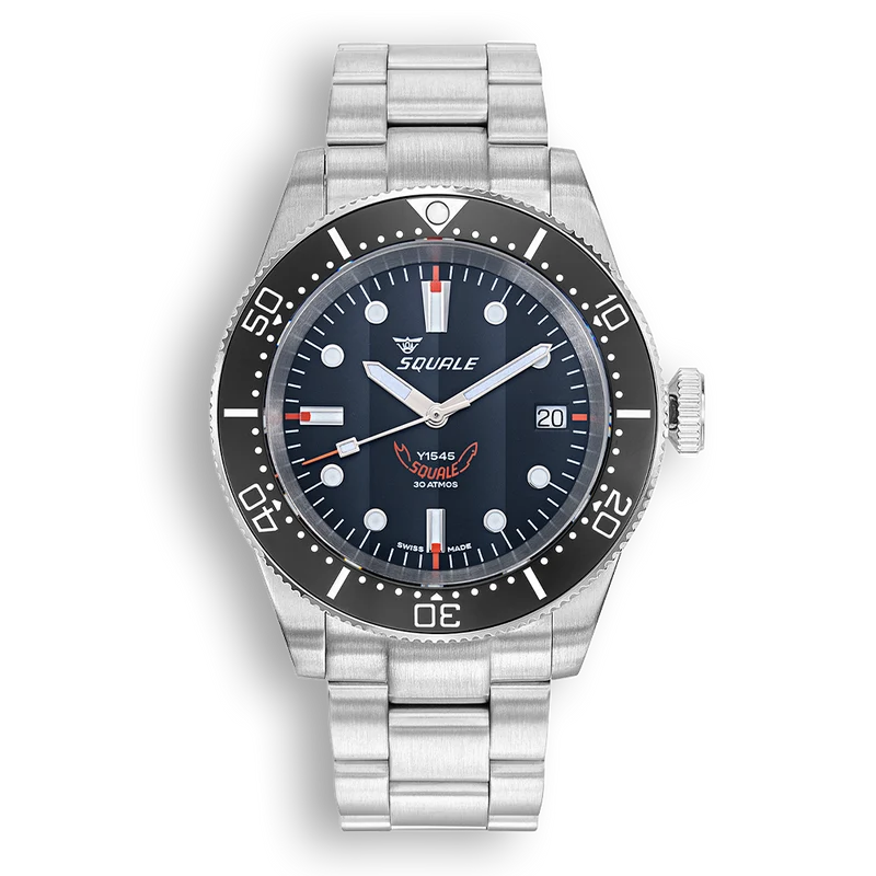 Montre automatique Squale 1545 en acier noir (1545BKBKC.AC)