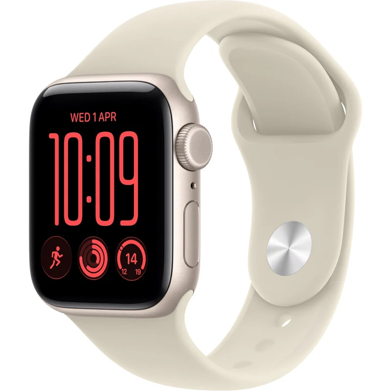 Apple Watch SE 3 40mm Starlight Aluminium Case GPS + Cellular Sport Band (S/M) [2026]
