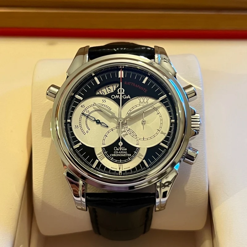 Omega De Ville Chronoscope Rattrapante Ensemble Complet 4847.50.31