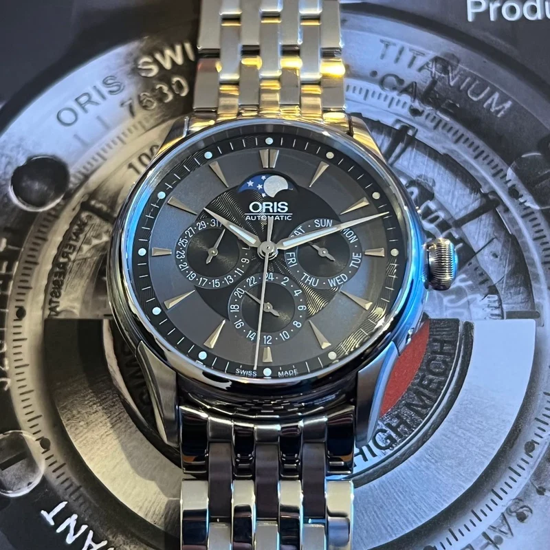 Oris Artelier Moonphase GMT Ensemble complet 7592