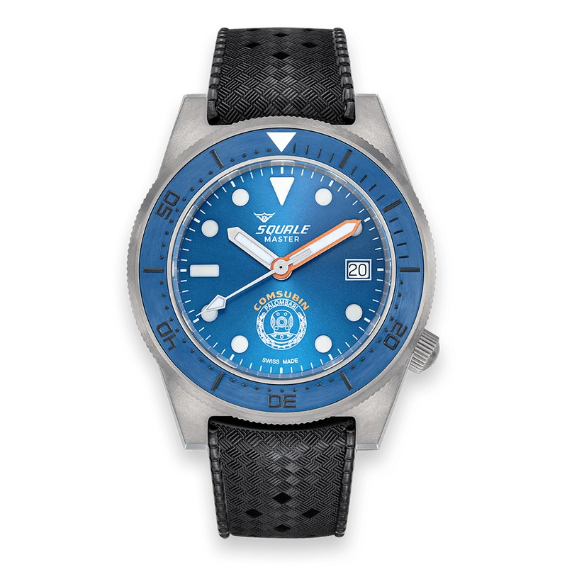 Montre automatique en titane Squale Master X Palombari Comsubin MASTERGOS
