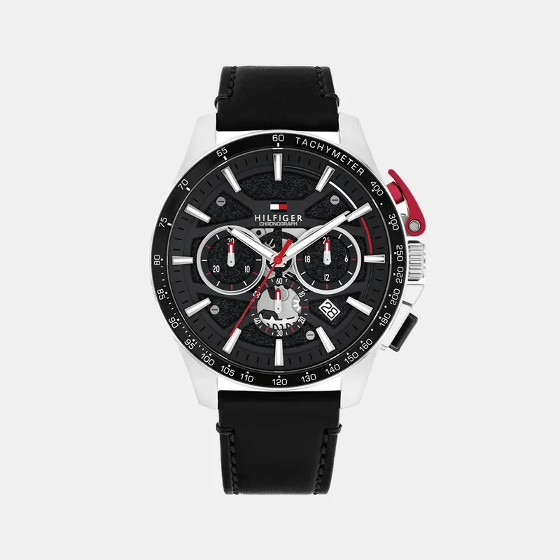 Montre Tommy Hilfiger Homme BANK Chronographe en Cuir 1792258