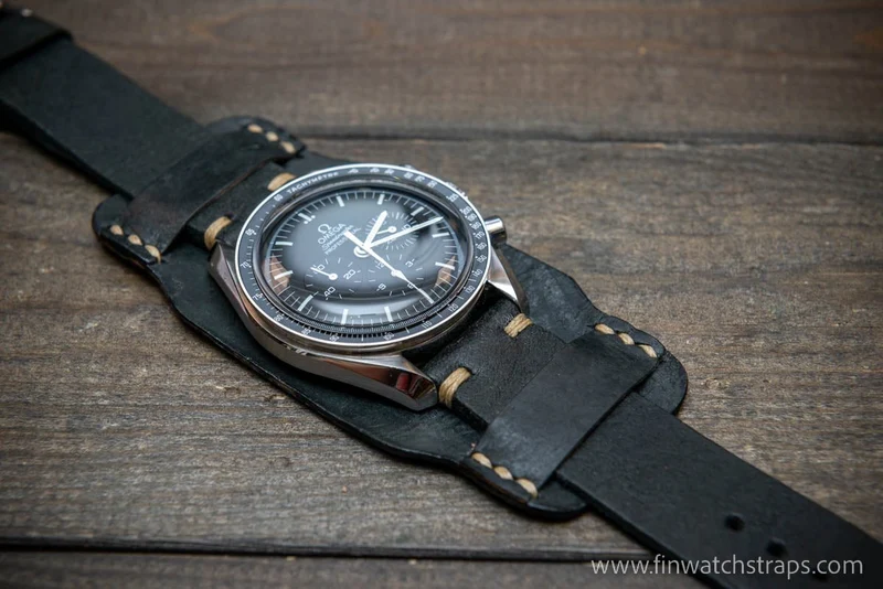 Bund-style Nordic reindeer leather, Lapland Reindeer watch strap, Finland