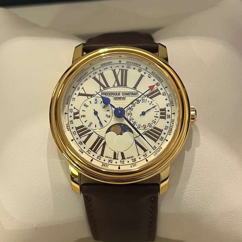 Minuterie d'affaires à quartz Frédérique Constant, ensemble complet FC-270X4P4/5/6