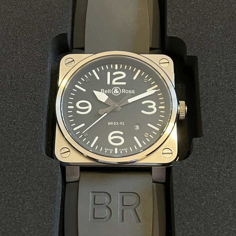 Bell & Ross Montre automatique date 08-2016, ensemble complet BR03-92-S
