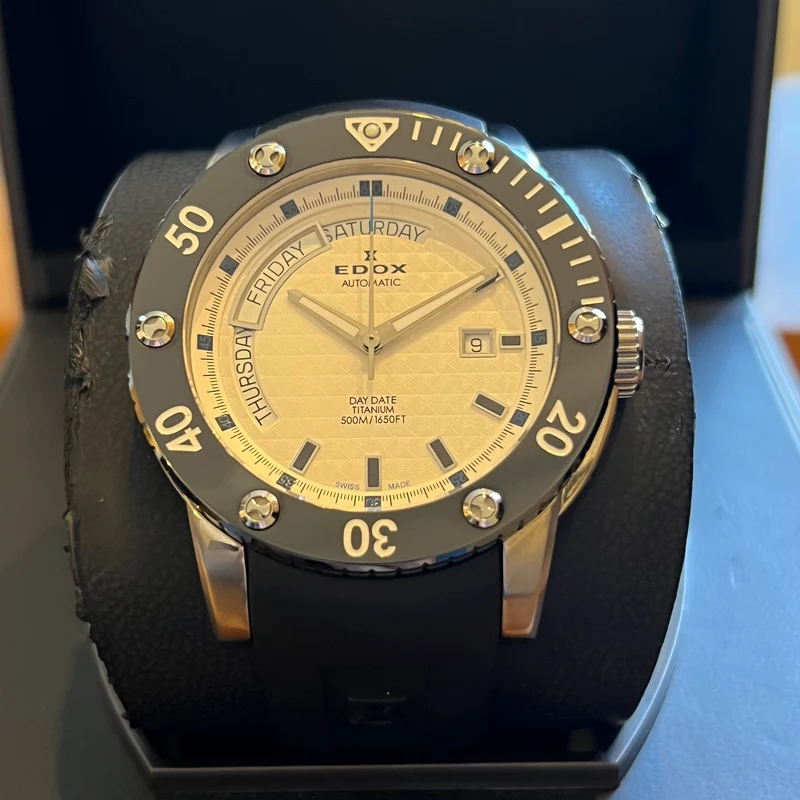 Edox Montre automatique Day-Date de classe 1, ensemble complet 83005