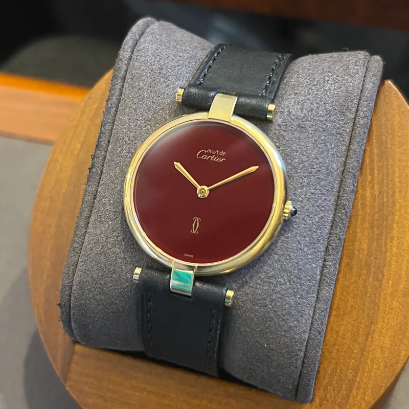 Cartier Must Vendôme Cadran Bordeaux 590003