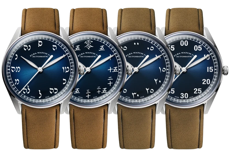 Coffret de 4 montres automatiques Elka Diversity Series X11-0804 / X12-0804 / X13-0804 / X14-0804