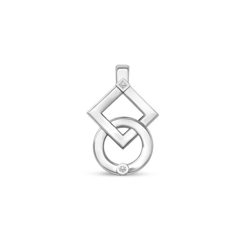 Pendentif inséparables medium en argent