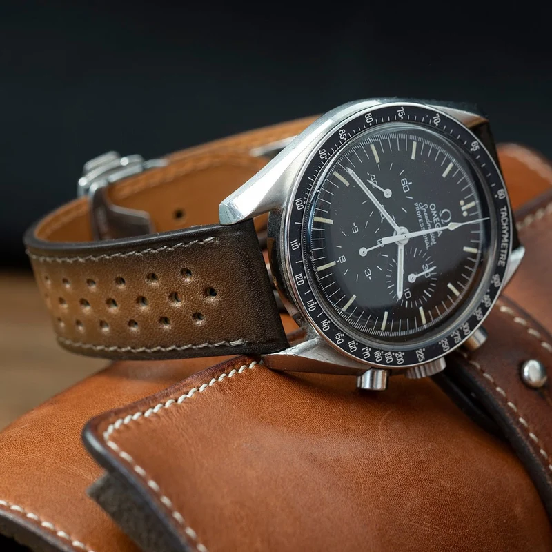 Bracelet racing patine cognac