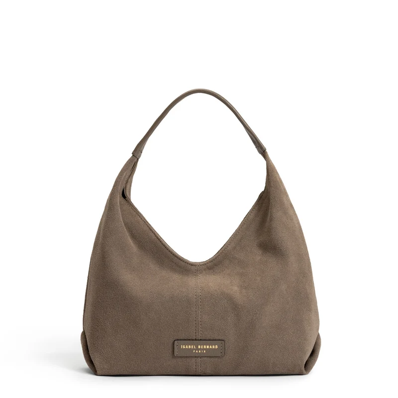 Isabel Bernard Honoré Grace Mini sac à main en suède taupe IB21132-178