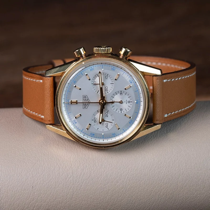 Bracelet de montre veau sellier naturel
