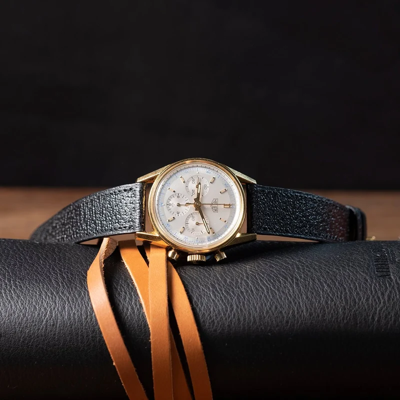 Bracelet pigskin noir brillant