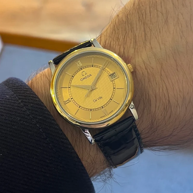 Omega De Ville Acier et Or Jaune