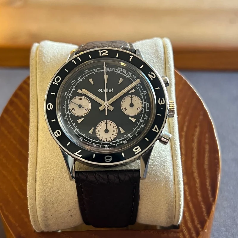 Chronographe d'Aviateur Gallet MultiChron Valjoux 7736