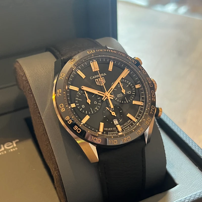 Coffret complet de montres chronographes TAG Heuer Carrera 03/2021 CBN2A5A.FC6481