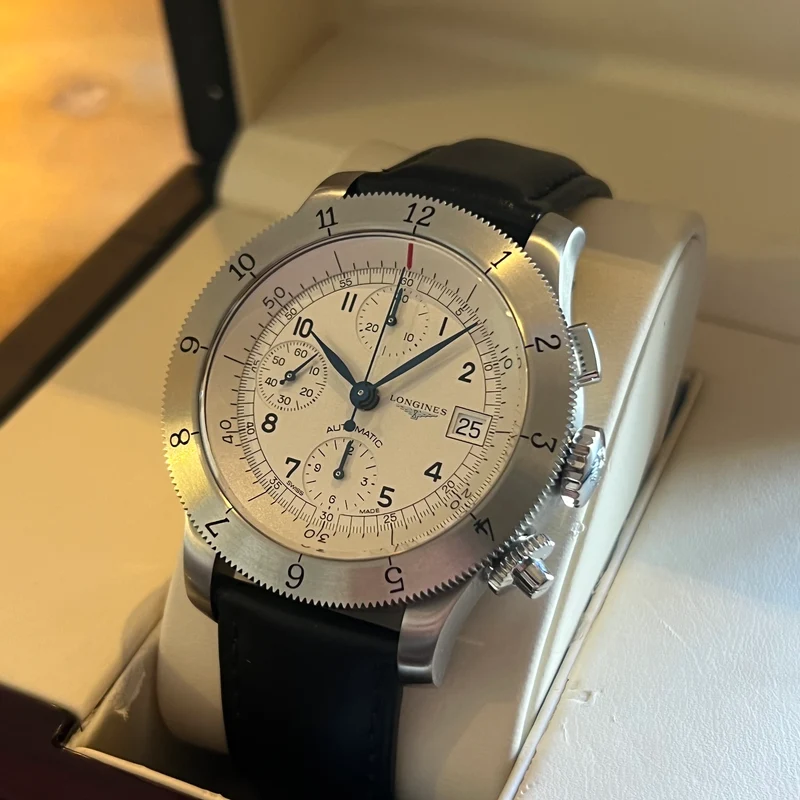 Montre chronographe Longines Heritage Weems Full Set L2.741.4